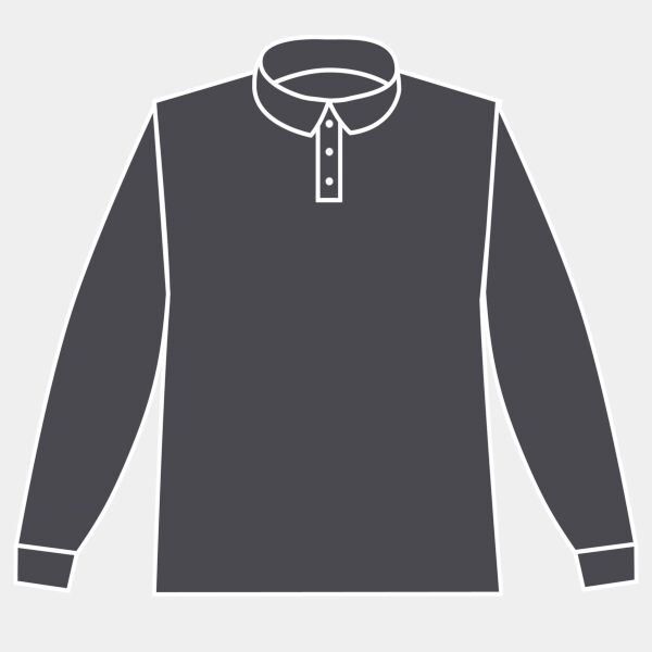 Brook Taverner Casper Knitted Long Sleeve Polo Shirt Thumbnail