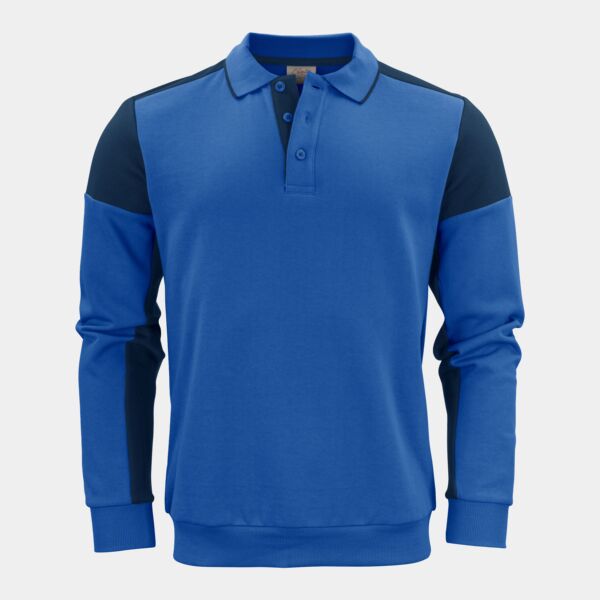 Long Sleeve Polo Sweatshirt Thumbnail