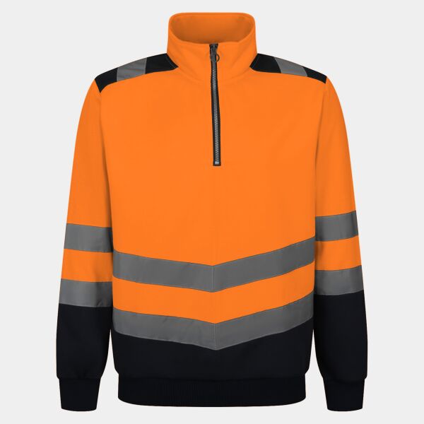 Regatta High Visibility Pro 1/4 Zip Sweatshirt Thumbnail
