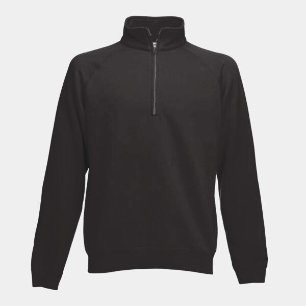 Fruit of the Loom Classic Zip Neck Sweatshirt Thumbnail