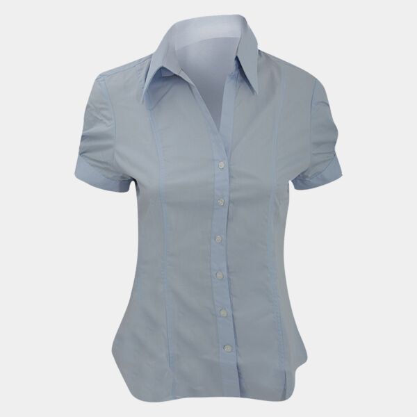 Brook Taverner Ladies Paduli Short Sleeve Poplin Shirt Thumbnail