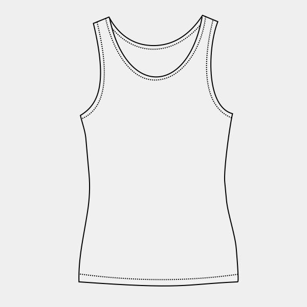 Flowy scoop muscle t-shirt Thumbnail